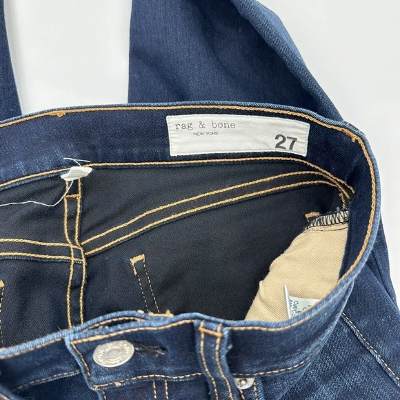 Rag & Bone Blue Skinny Bedford Stretchy Jeans MidRise Style W1502K089BED Size 27 - Picture 8 of 8